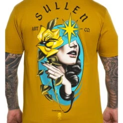 Men's T-shirt SULLEN - CARMELO - HARVEST GOLD -Fashionable street clothing scm3876 hvgd 6