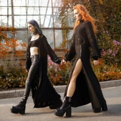 Women's Sweater KILLSTAR - Shred It Crop Knit - Black -Fashionable street clothing shred it crop knit sweater b x1605