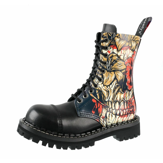 Boots STEADY´S - 10 Eyelet - Skull 3 Boots STEADY´S - 10 Eyelet - Skull