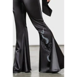 Women's Trousers KILLSTAR - Slithers Flares - Black -Fashionable street clothing slithers flares 002