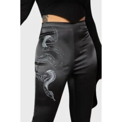 Women's Trousers KILLSTAR - Slithers Flares - Black -Fashionable street clothing slithers flares 003