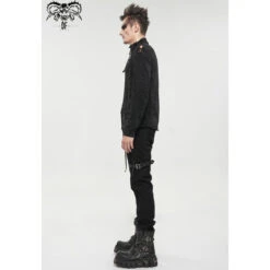 Men's Sweater DEVIL FASHION - Vest Punk Distressed -Fashionable street clothing sr010 11