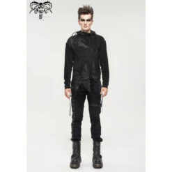 Men's Sweater DEVIL FASHION - Vest Punk Distressed -Fashionable street clothing sr010 9
