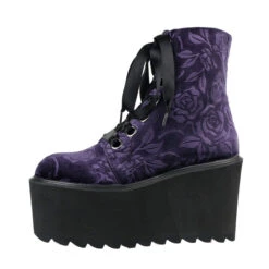 Women's Boots KILLSTAR - Vampires Kiss Platform - PLUM