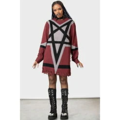 Unisex Sweater KILLSTAR - Star Crux 12 Unisex Sweater KILLSTAR - Star Crux -Fashionable street clothing star crux knit sweater 004