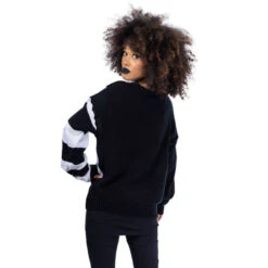 Women's Sweater HEARTLESS - STRANGER JUMPER - BLACK / WHITE -Fashionable street clothing stranger jumper ladies black white heartless 2