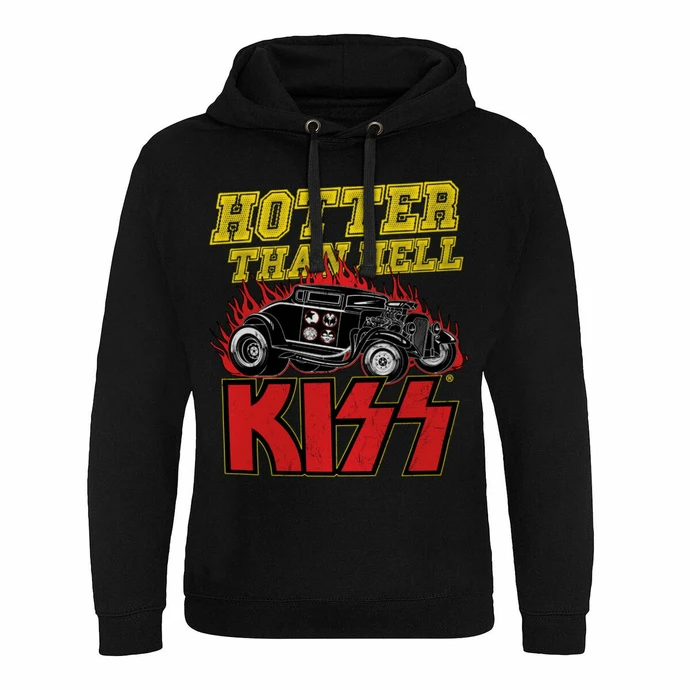 Men's Sweatshirt KISS - Hotter Than Hell - Black - HYBRIS 3 Men's Sweatshirt KISS - Hotter Than Hell - Black - HYBRIS