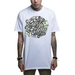 Men's T-shirt MAFIOSO - CASH ONLY - WHT