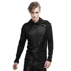 Men's Long-sleeved T-shirt DEVIL FASHION - Wolf Moon Punk