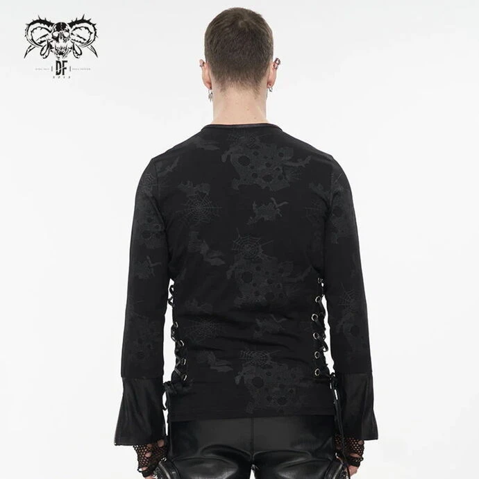 Men's Long-sleeved T-shirt DEVIL FASHION - Lullaby Printed Punk 5 Men's Long-sleeved T-shirt DEVIL FASHION - Lullaby Printed Punk - Image 3