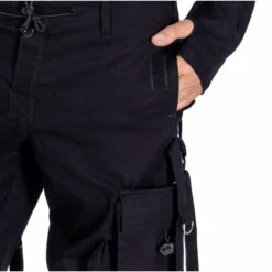 Men's Trousers POIZEN INDUSTRIES - UTOPIA - BLACK -Fashionable street clothing utopia pants mens black poizen industries 4