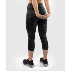 Women's Trousers (leggings) VENUM - Defender - Black / Black -Fashionable street clothing venum 03824 114 leggings crops defender black black sd 08