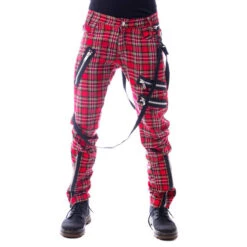 Men's Trousers VIXXSIN - VINCENT - RED TARTAN