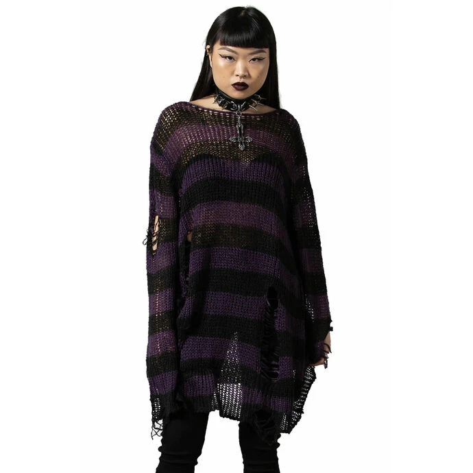 Sweater Unisex KILLSTAR - Graph Knit - Black/Eggplant 3 Sweater Unisex KILLSTAR - Graph Knit - Black/Eggplant