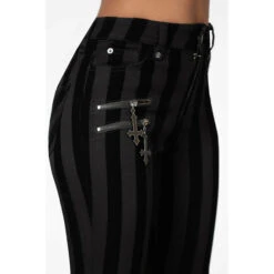 Women's Trousers KILLSTAR - Walk The Plank - Black -Fashionable street clothing walk the plank trousers w b x1603
