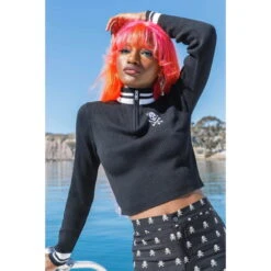 Women's Jumper KILLSTAR - Wretched -Fashionable street clothing wretched sweater c002