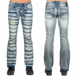 Men's Trousers (jeans) WORNSTAR - Bandage - Classic Blue 11 Men's Trousers (jeans) WORNSTAR - Bandage - Classic Blue -Fashionable street clothing wsgp bandb classic blue 0000010