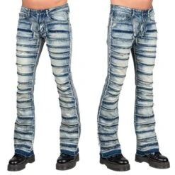 Men's Trousers (jeans) WORNSTAR - Bandage - Classic Blue 12 Men's Trousers (jeans) WORNSTAR - Bandage - Classic Blue -Fashionable street clothing wsgp bandb classic blue 0000011