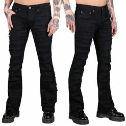 Men's Trousers (jeans) WORNSTAR - Bandage - Black