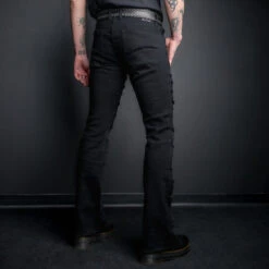 Men's Trousers (jeans) WORNSTAR - Bandage - Black 13 Men's Trousers (jeans) WORNSTAR - Bandage - Black -Fashionable street clothing wsgp bandb bandage pants black 00000000000006