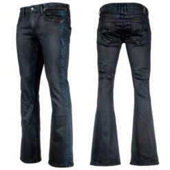 Men's Pants (jeans) WORNSTAR - Hellraiser Coated - Cobalt Blue -Fashionable street clothing wsgp hrcb 9