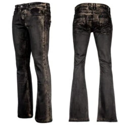 Men's Pants WORNSTAR - Hellraiser Coated - Raw Umber -Fashionable street clothing wsgp hrcbr 7