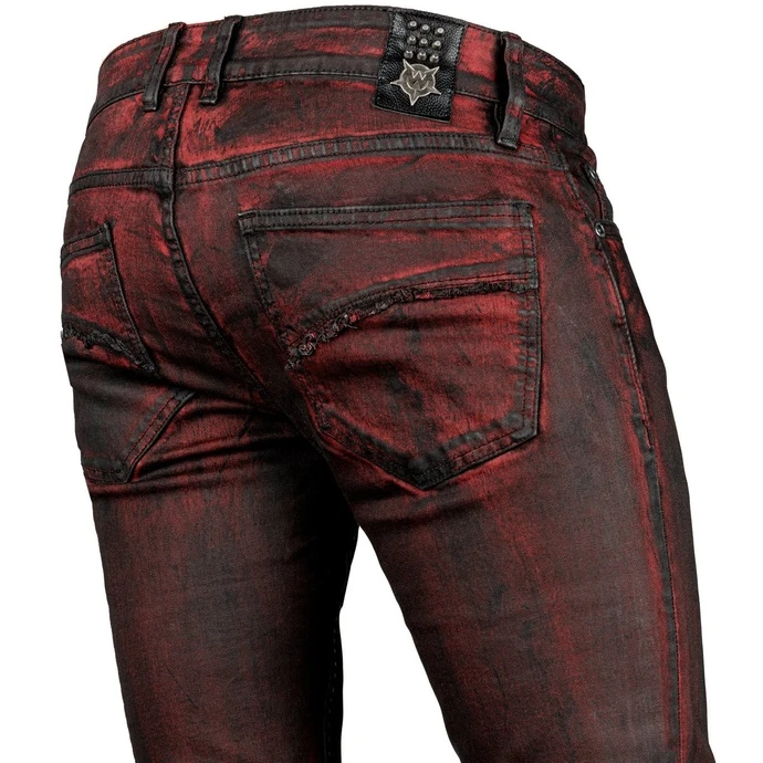 Men's Trousers (jeans) WORNSTAR - Hellraiser Crimson Coated 6 Men's Trousers (jeans) WORNSTAR - Hellraiser Crimson Coated - Image 4