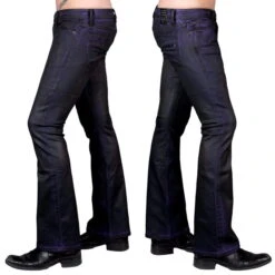 Men's Pants (jeans) WORNSTAR - Hellraiser Coated - Purple Haze -Fashionable street clothing wsgp hrcp 70