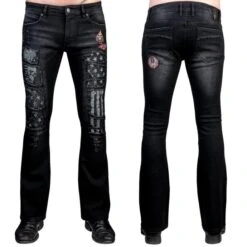 Men's Trousers (jeans) WORNSTAR - Riven - Black