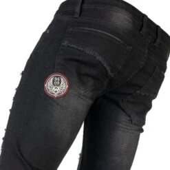 Men's Trousers (jeans) WORNSTAR - Riven - Black -Fashionable street clothing wsgp rvn jd 12a 2004x