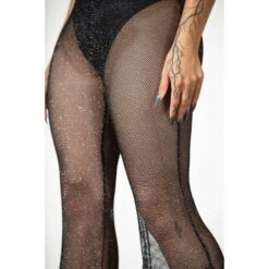 Women's Trousers KILLSTAR - Double Platinum Flares - Black -Fashionable street clothing x5w5xvpy