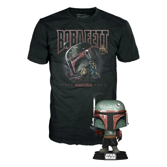 Set (figure+t-shirt) Star Wars - The Mandalorian POP! - Boba Fett 3 Set (figure+t-shirt) Star Wars - The Mandalorian POP! - Boba Fett