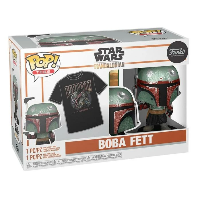 Set (figure+t-shirt) Star Wars - The Mandalorian POP! - Boba Fett 7 Set (figure+t-shirt) Star Wars - The Mandalorian POP! - Boba Fett - Image 5