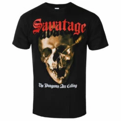 Men's T-shirt SAVATAGE - THE DUNGEONS ARE CALLING - BLACK - PLASTIC HEAD