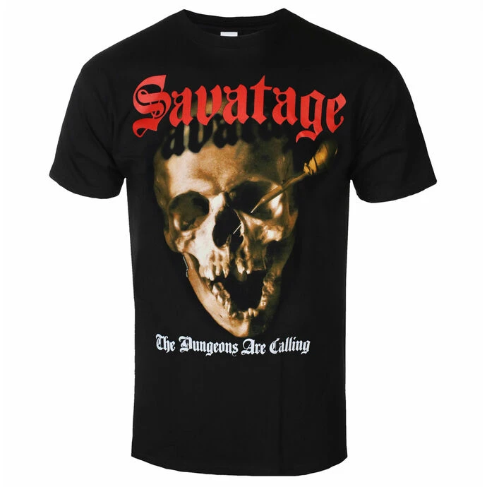 Men's T-shirt SAVATAGE - THE DUNGEONS ARE CALLING - BLACK - PLASTIC HEAD 3 Men's T-shirt SAVATAGE - THE DUNGEONS ARE CALLING - BLACK - PLASTIC HEAD