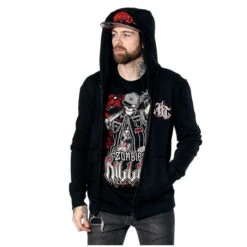 Hoodie Men's - HOSTILE - HYRAW -Fashionable street clothing ziph fuckinghostile5